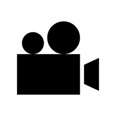 Video Camera Icon Vector Symbol Design Illustration
