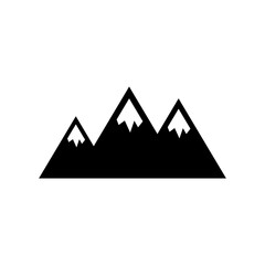 Mountain Icon Vector Symbol Design Illustration