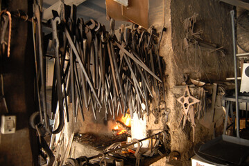 detalles del trabajo en la fragua