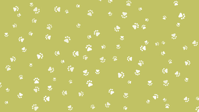 Seamless pattern of paws