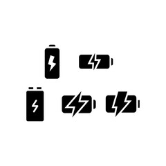 Charging Icon Set Vector Symbol Design Illustration