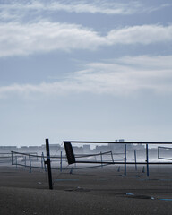 ビーチバレーのコート