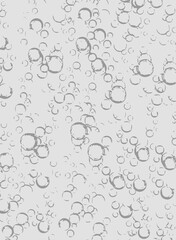 Gray minimalist background with bubbles