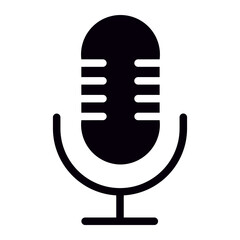 microphone glyph icon