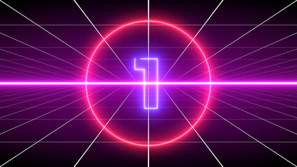 Vintage old style background 1980-1990 - 80s and 90s retro style - Retro computer or VHS effect