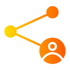connection gradient icon