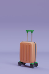 3d render of a suitcase
