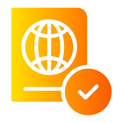 passport gradient icon