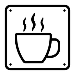 cafe line icon