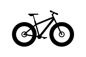 Fatbike icon. Simple vector illustration of fat bike.