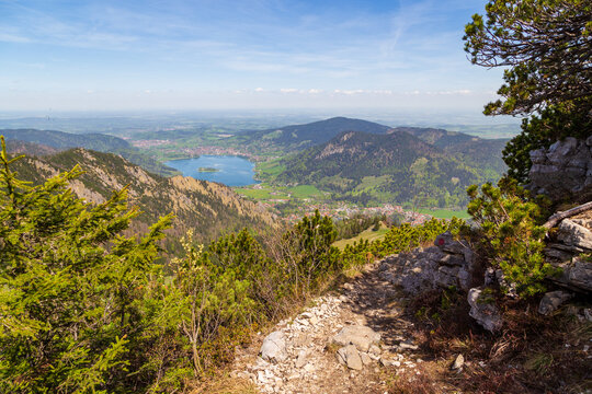 HIke to the Brecherspitze peak in upper Bavaria, Germany