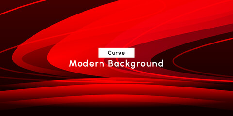 Gradient red curve background