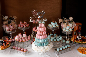  pink and white cake with strawberries and blueberries