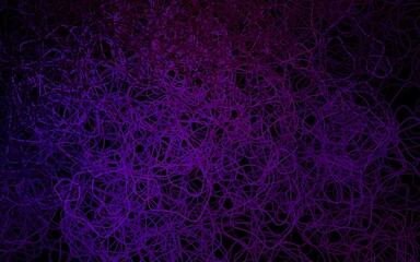 Dark Purple vector template with chaotic shapes.