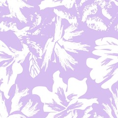Floral Brush strokes Seamless Pattern Design