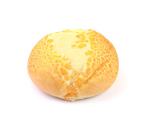 Bun isolated on white background with clipping path	