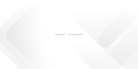 Abstract background design white geometric fluid shapes vector elements