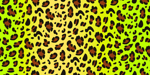 Leopard fashion seamless pattern. Animalistic print. Vector hand-drawn background. 