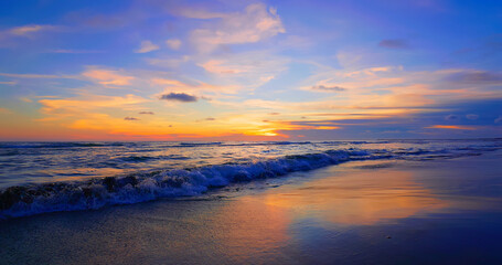 Majestic sunset or sunrise