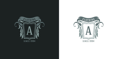 A logo design, a clothing boutique logo design
