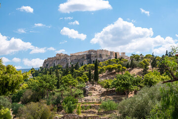 Fototapeta na wymiar view of the Acropolis, Athens