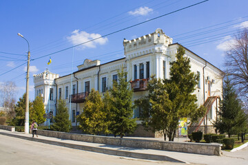Fototapeta na wymiar City Hall in Bohuslav, Ukraine