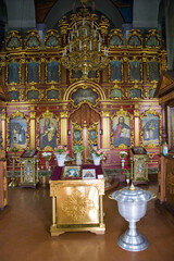 Fototapeta na wymiar Interior of Cathedral of Anthony and Theodosius in Vasylkiv, Ukraine