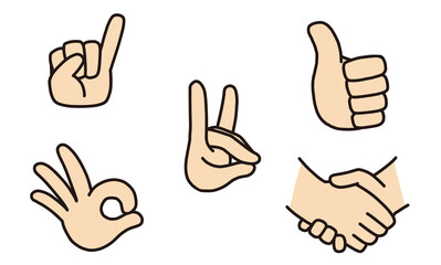 ハンドシグナル　手遊び