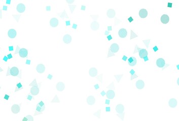 Light Green vector layout with circles, lines, rectangles.