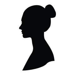 Women Silhouette on white background