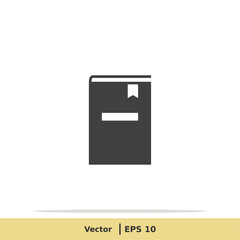 Favorite Book Icon. Library Symbol. Design Logo Template. Vector Icon EPS 10 Pixel Perfect