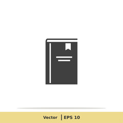 Favorite Book Icon. Library Symbol. Design Logo Template. Vector Icon EPS 10 Pixel Perfect