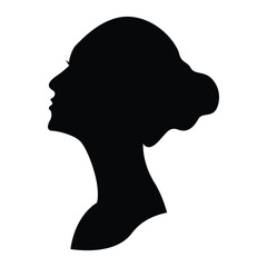 Women Silhouette on white background