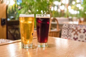 beer light and dark