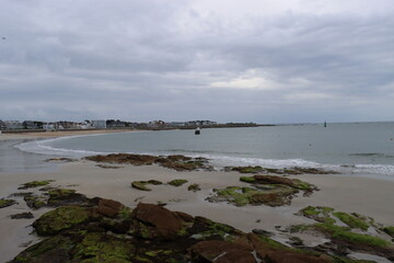 view of the beach in Quiberon 