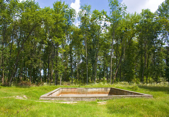 Surviving fire-fighting pool in «Werwolf» (Stavka of Adolf Hitler). Nowadays «Historical and...