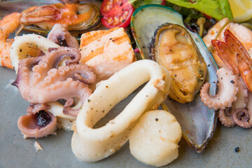 Exotic seafood salad