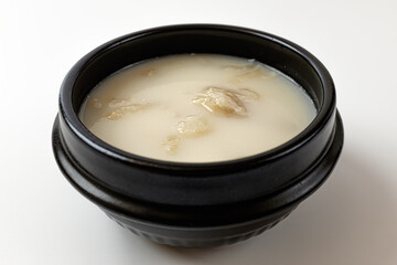 Ox Knee Soup on a white background