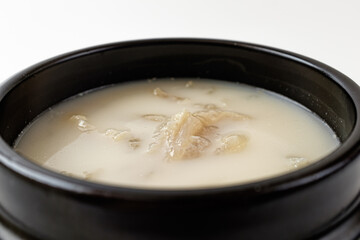 Ox Knee Soup on a white background