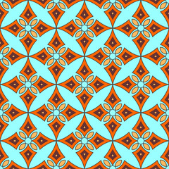 Geometric seamless pattern with counter Abstract 3d dark pattern. use for fabric print