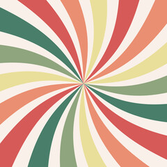 Retro background with rays or stripes in the center. Sunburst or sun burst retro background
