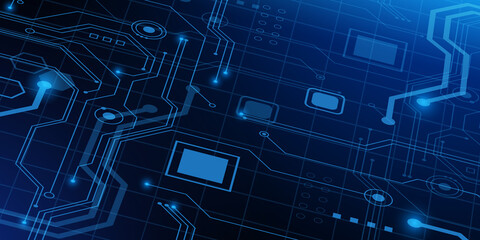 Abstract hi tech. Abstract digital background with technology. Vector abstract technology.	