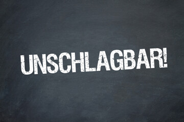 Obraz premium Unschlagbar!