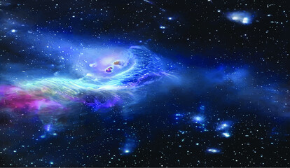 Space Galaxy Nebula 2022 Outer World,scifi game © Aleksander
