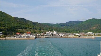 フェリーから見た池田港4【香川県小豆郡小豆島町池田】