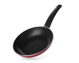 New non-stick frying pan isolated on white