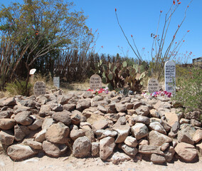 Billy Clanton, Frank and Tom McLaury Graves