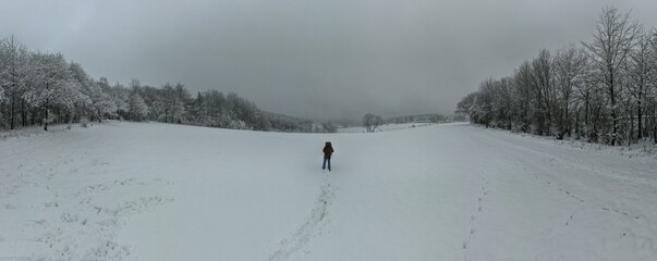 Snowy Winterberg hike through snow 2