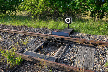 Pulkau, Gleissperre, Gleissperrschuh, Entgleisung, kontrolliert, Bahnlinie, Sigmundsherberg,...