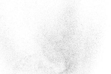 Distressed black texture. Dark grainy texture on white background. Dust overlay textured. Grain noise particles. Rusted white effect. Grunge design elements. Vector illustration, EPS 10.